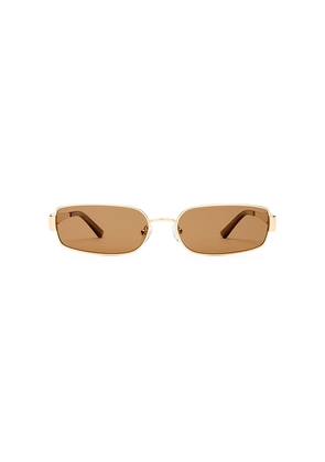 Luv Lou The Ryan Sunglasses in Metallic Gold.
