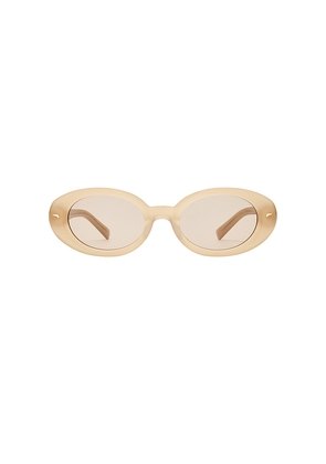Luv Lou The Audrey Sunglasses in Cream.