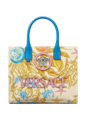 Versace Underwater Barocco canvas tote bag - Neutrals