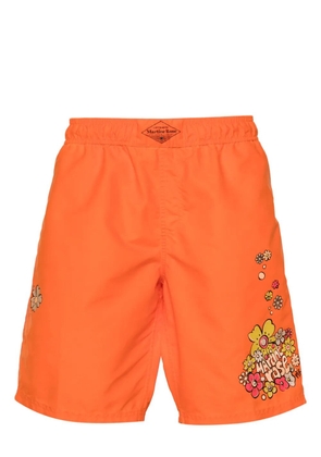 Martine Rose Board floral-print swim shorts - Orange