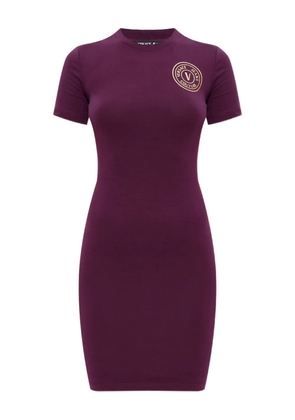 Versace Jeans Couture logo-print mini dress - Red