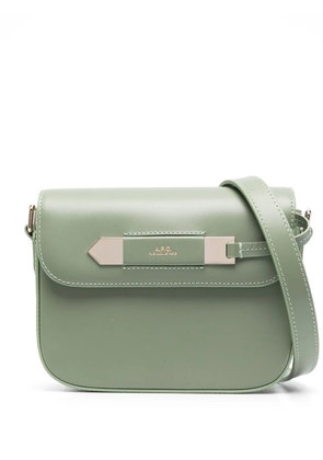 A.P.C. Charlotte leather crossbody bag - Green