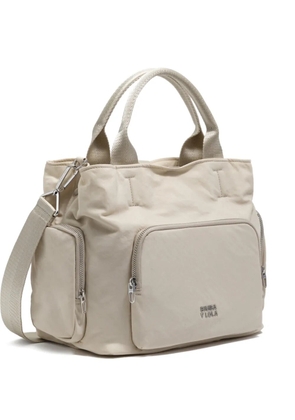 Bimba y Lola top-handle zip-pocket tote bag - Neutrals