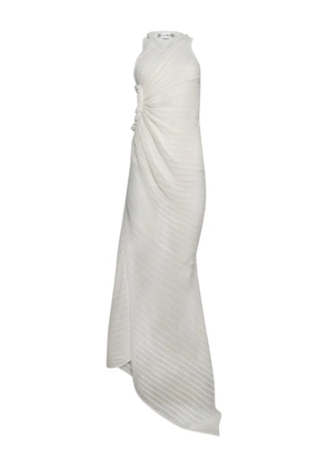 Victoria Beckham gathered sleeveless dress - White