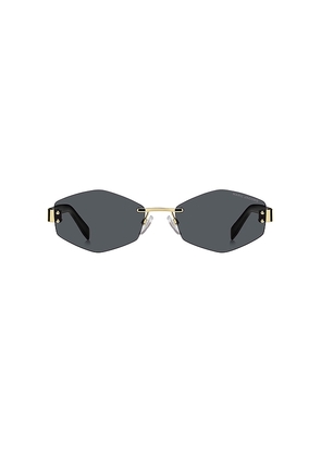Marc Jacobs Geometric Sunglasses in Black.