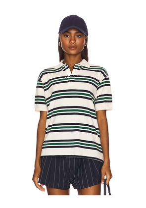 LIONESS Leisure Polo Top in Ivory. Size L. Also in XXS, XS, S, M, XL, XXL.