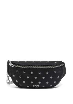 Bimba y Lola studded chain belt bag - Black