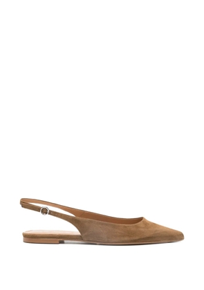 Aeyde Annora slingback mules - Brown