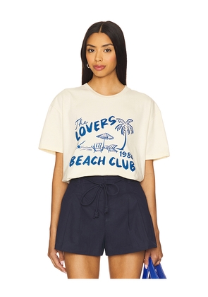Lovers and Friends Cover Up Tee in Cream. Size L. Also in M, S, XS.