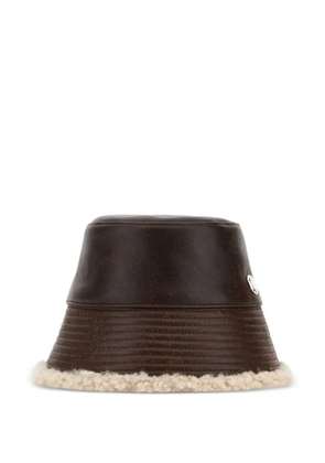 Stella McCartney logo-plaque bucket hat - Brown