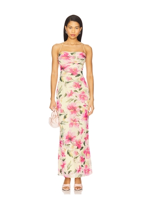 MORE TO COME Gabriela Maxi Dress in Yellow. Size L. Also in S, XL, XS, XXS.