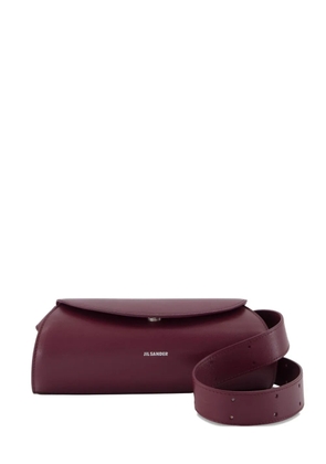 Jil Sander mini Cannolo flap magnetic-clasp shoulder bag - Red