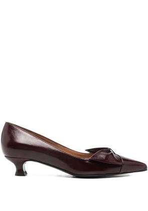 Isabel Ferranti 40mm bow-detail pointed pumps - Purple