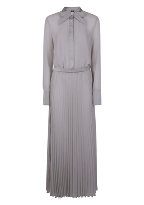 Emporio Armani bow-detail maxi dress - Grey