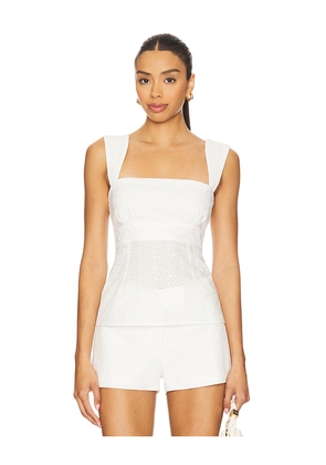 MORE TO COME Priya Top in White. Size L. Also in M, S, XS.