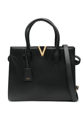 Via Roma 15 V-detail tote bag - Black