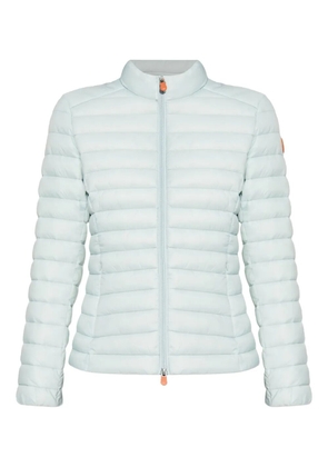 Save The Duck quilted zip-front jacket - Blue