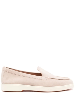 Santoni suede loafers - Neutrals