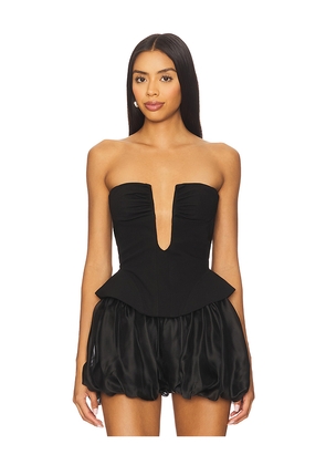 MISHA The Caspian Corset Top in Black. Size L. Also in M, S, XL, XS, XXS.