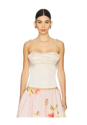 LIONESS Humphrey Cami in Ivory. Size M. Also in S, L.