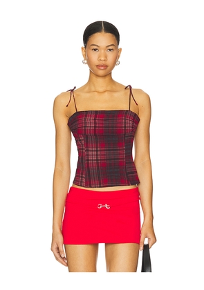 LIONESS Humphrey Cami in Red. Size S. Also in XXS, XS.