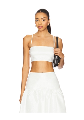 MORE TO COME Carson Top in White. Size L. Also in M, S, XL.