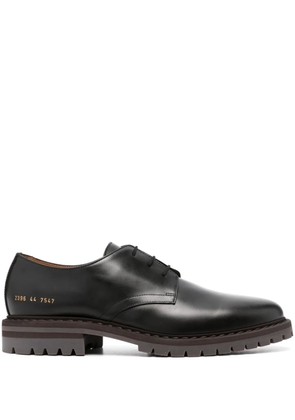 Common Projects serial-number leather Derby shoes - Black
