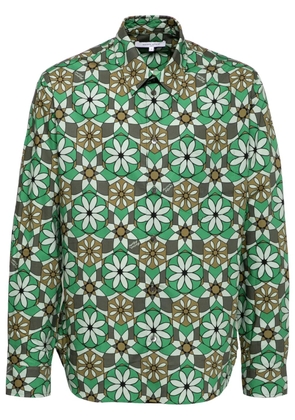 Maison Kitsuné floral-print shirt - Green