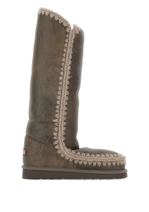 Mou Eskimo 40 crocheted-details boots - Brown