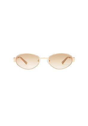 Luv Lou The Boston Sunglasses in Metallic Gold.