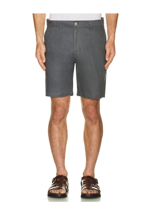 onia Linen Fixed Waist Shorts in Grey. Size 30. Also in 32.