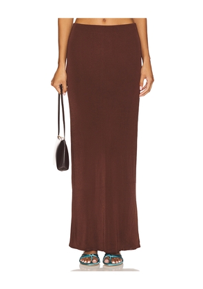 Lovers and Friends Elsy Maxi Skirt in Brown. Size L. Also in M, S, XL, XS, XXS.