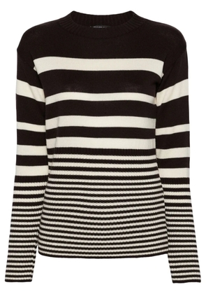 Gianfranco Ferré Pre-Owned 2000s striped virgin wool jumper - Brown
