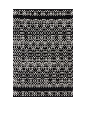 Missoni Home Keith Bath Sheet in Black.