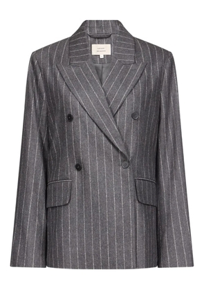 LouLou de Saison Kalen pinstripe double-breasted blazer - Grey