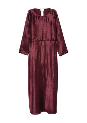 Marella satin long-sleeve dress - Red