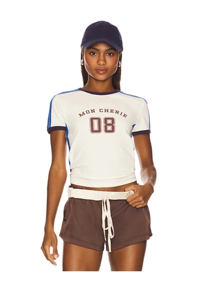 LIONESS Mon Cherie Tee in Ivory. Size M. Also in S, XS.