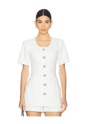 Maude Club Frances Jacket in White. Size M. Also in S, XS.