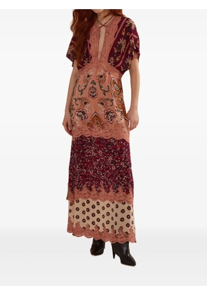 FARM Rio Glam Tapestry floral-lace dress - Pink