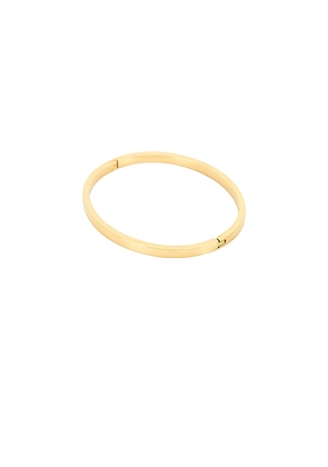 Maison Irem Classic Stripe Bracelet in Metallic Gold.