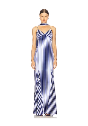Katie May Tiki Gown in Royal. Size L. Also in M, S, XL, XS.