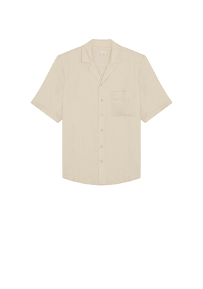 onia Lyocell Vacation Shirt in Beige. Size L. Also in M, S, XL/1X.