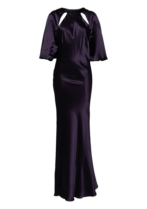 Michelle Mason halterneck gown - Purple
