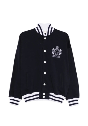 Joshua Sanders x Smiley logo-detail bomber jacket - Black