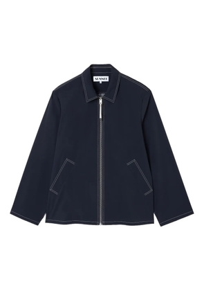 Sunnei contrast stitching simo jacket - Blue