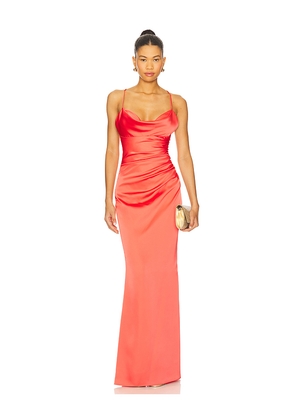 Katie May Ryder Gown in Coral. Size M. Also in XL, XS.