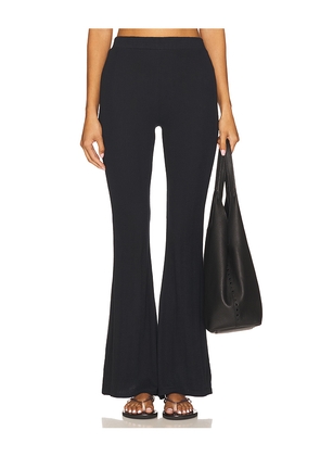 Negative Underwear Pointelle Flare Pant in Black. Size L. Also in S, XS.