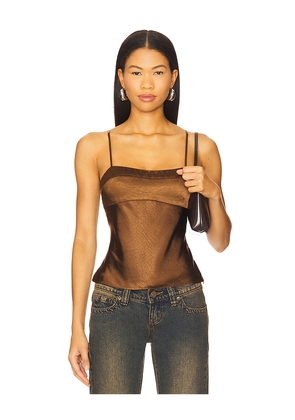 NIA Avalon Top in Brown. Size L. Also in M, S, XS.