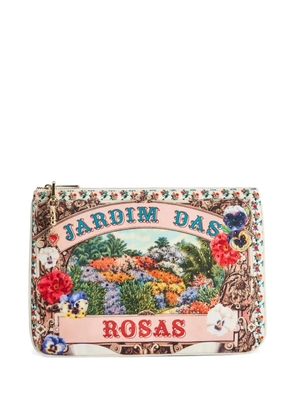 Camilla small Aromatic Amor clutch bag - Brown