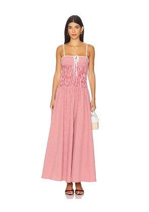 MORE TO COME Abby Maxi Dress in Red. Size L. Also in M, S, XL, XS, XXS.